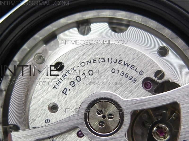 PAM1616 Carbotech 47mm VSF Best Edition Black Dial Blue Markers on Rubber Strap P.9010 Clone